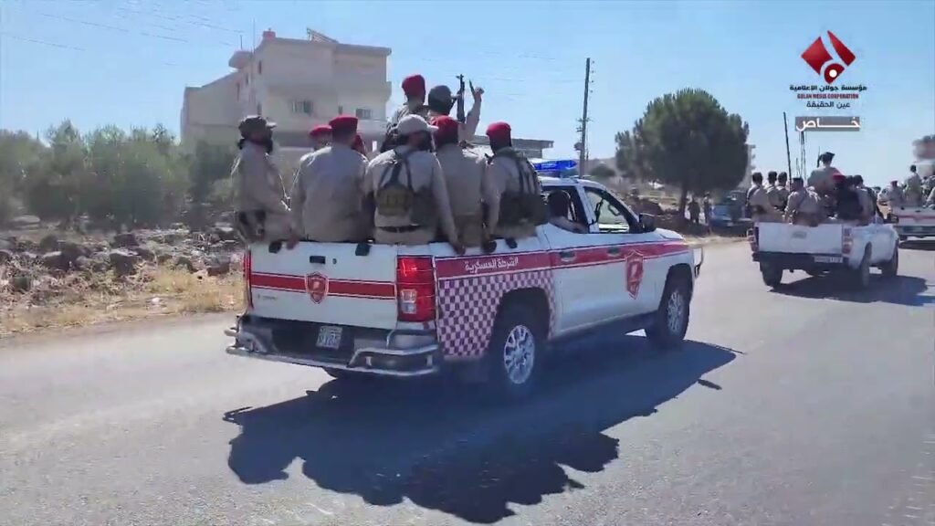 بدء دخول قوات وزارتي الدفاع والداخلية إلى السويداء من مدخلها الغربي