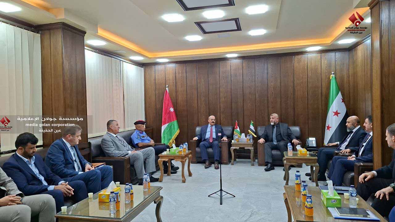 زيارة وفد أردني إلى درعا لبحث التعاون الاقتصادي والتنموي
