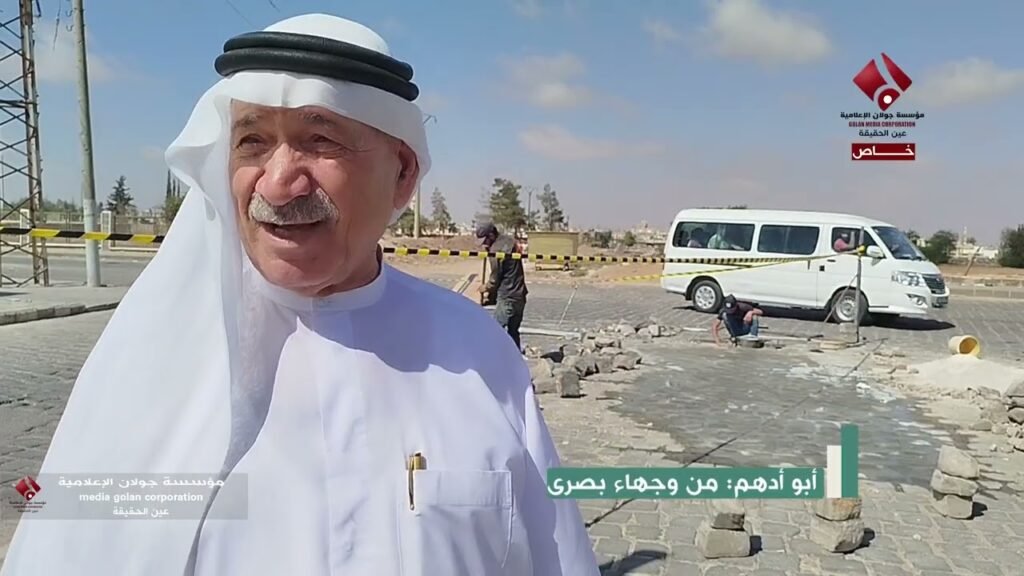 ترميم طرقات بصرى الشام وردم الحفر بعد مبادرة قدّمها أحد أبناء المدينة
