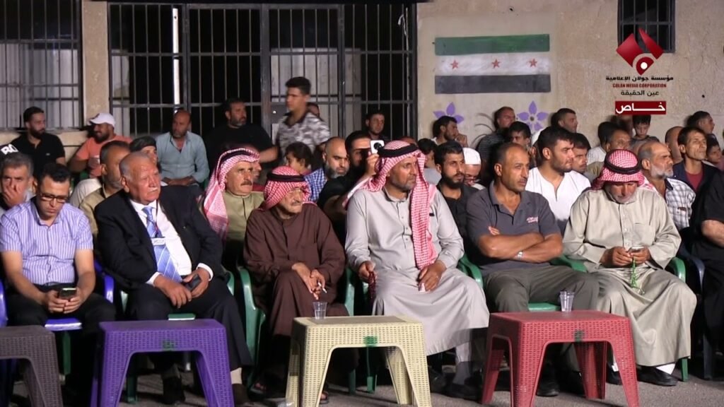 جانب من فعاليات حملة أبشري حوران في مدينة نوى