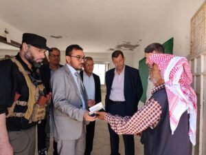 اللجنة الوطنية لتقصي الحقائق تزور مهجري السويداء في درعا