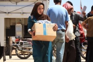  مساعدات إغاثية وإصلاحات خدمية لدعم الأهالي في درعا وريف السويداء