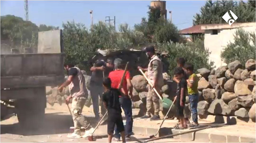حملة تنظيف تطوعية في بلدة الرفيد