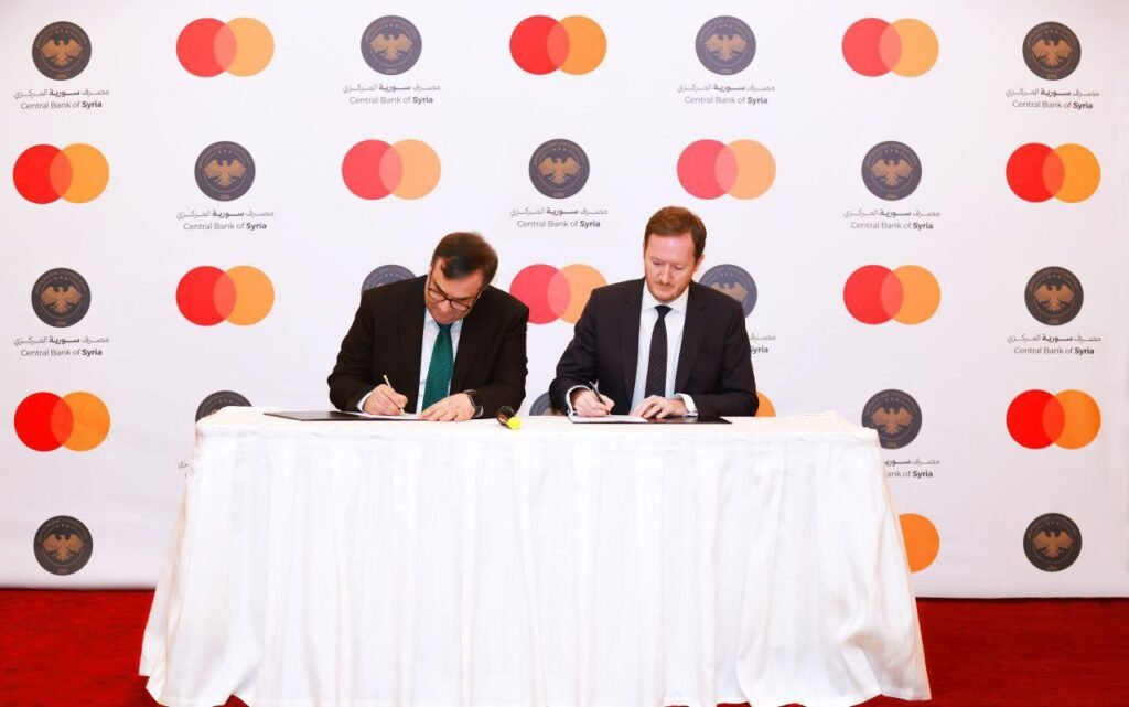 المركزي السوري يوقع مذكرة تفاهم مع “ماستر كارد” لتطوير البنية التحتية للمدفوعات الرقمية