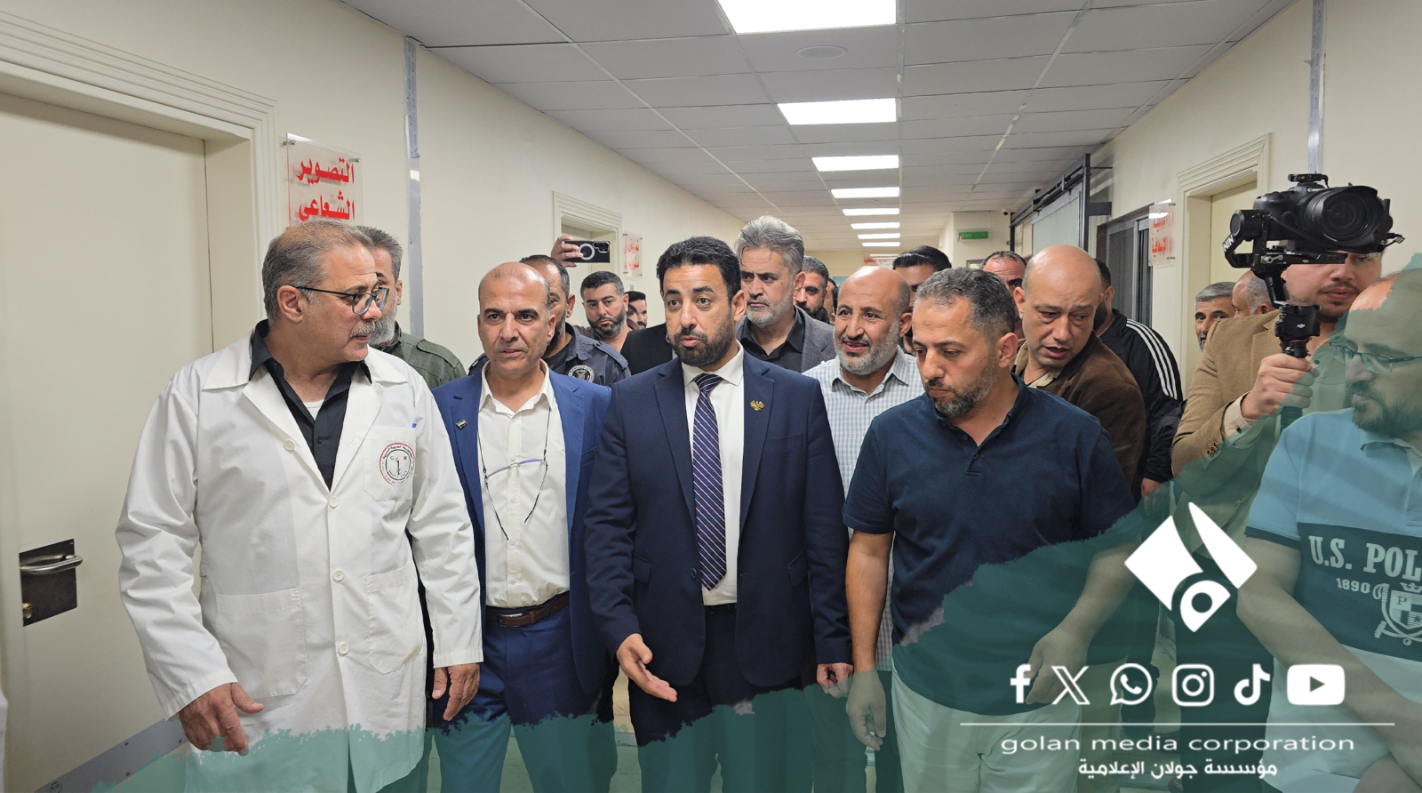وزير الصحة مصعب العلي يتفقد مشفى الجولان بالقنيطرة