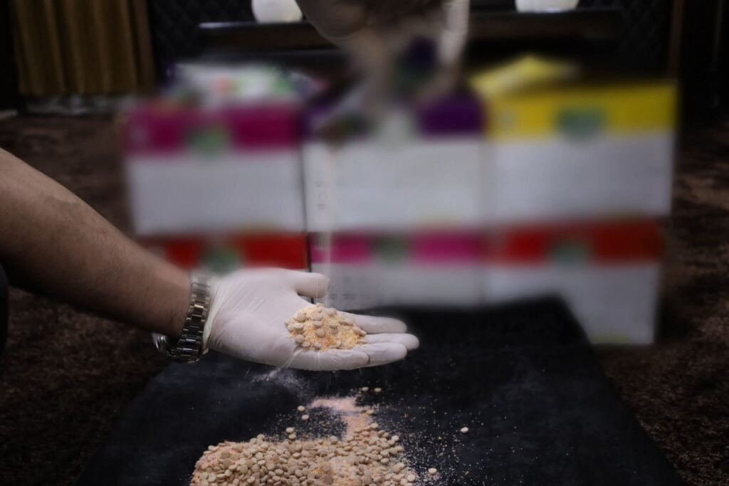 الأمن الداخلي يضبط كميات من المخدرات في معبر نصيب