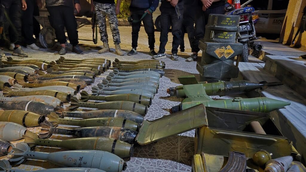 الأمن الداخلي يضبط كميات من الأسلحة والذخائر بريف درعا