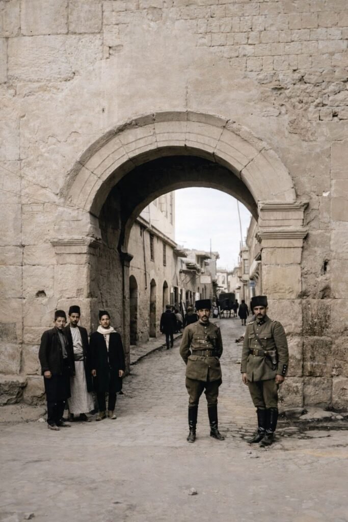 صورة نادرة لباب شرقي في دمشق تعود لعام 1920