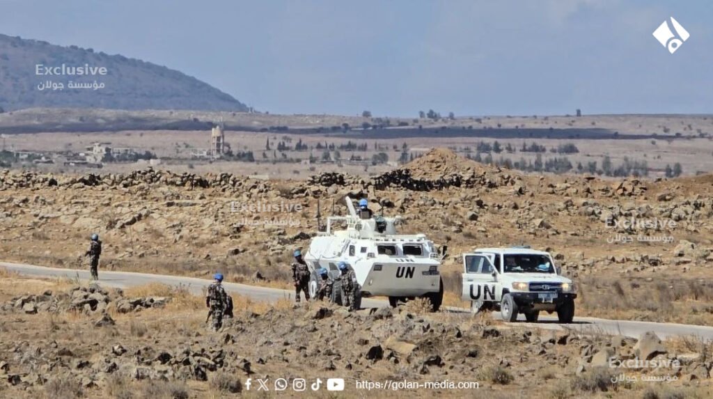 البعثة الأممية “أندوف” تعلن تسيير دوريات ونقاط تفتيش ليلية في ريف القنيطرة