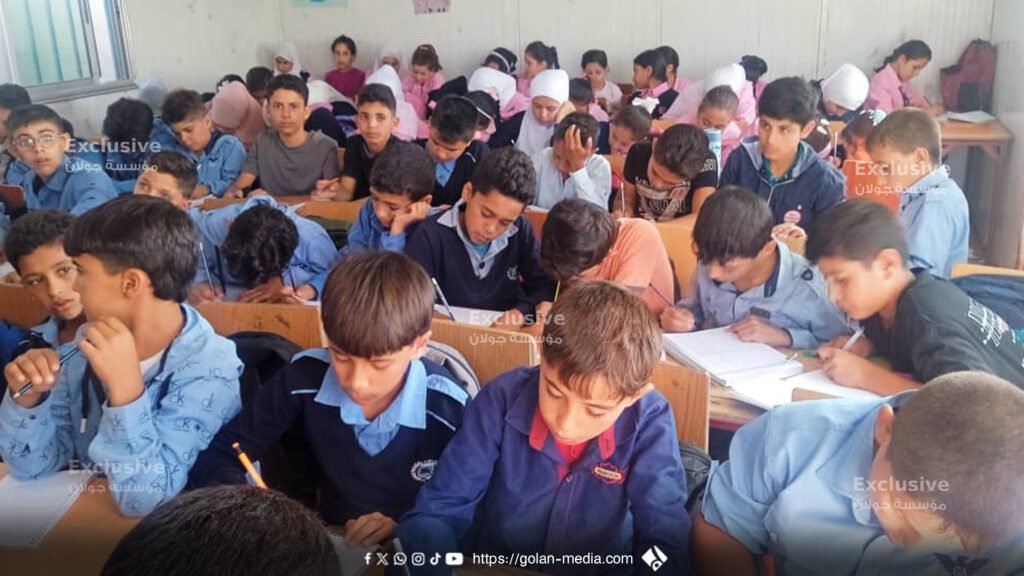 مخيم أبناء الجولان في درعا… تعليم مُعلّق على وعود وواقع خدمي منهار