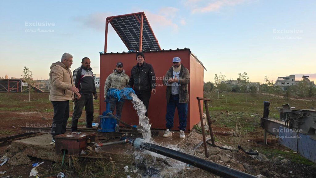 إعادة تشغيل بئر محطة القطار في بصرى الشام بعد صيانته بدعم مجتمعي