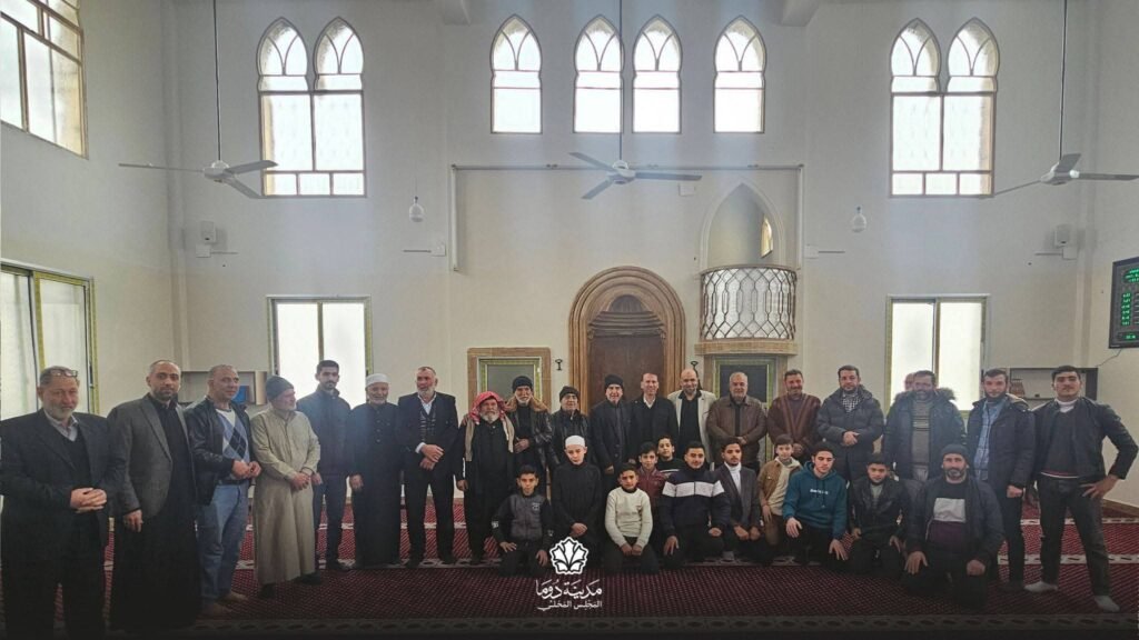 افتتاح مسجد مصعب بن عمير في دوما بعد ترميمه