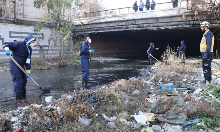 حملة تعزيل شاملة لمجرى “نهر الديراني”