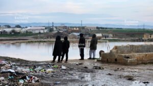 فيضانات نهر عفرين تهدد مخيم دير بلوط والمحمدية وتقطع طرقاً رئيسية