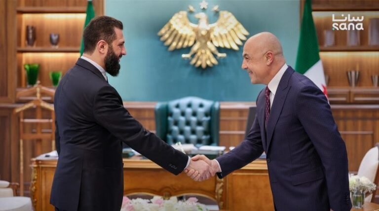 الرئيس الشرع يبحث مع رجل الأعمال التركي فتاح تامنجي فرص الاستثمار السياحي وتطوير الضيافة في سورية