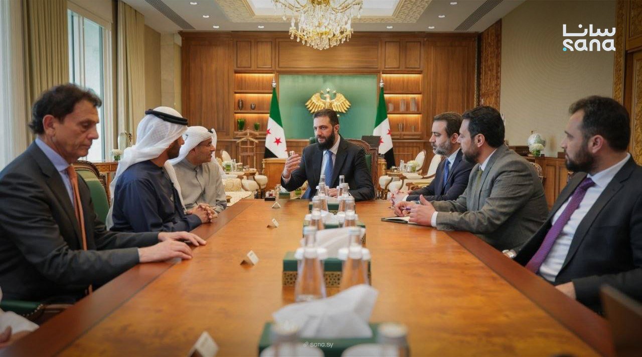 الرئيس أحمد الشرع يبحث الفرص الاستثمارية مع وفد إماراتي