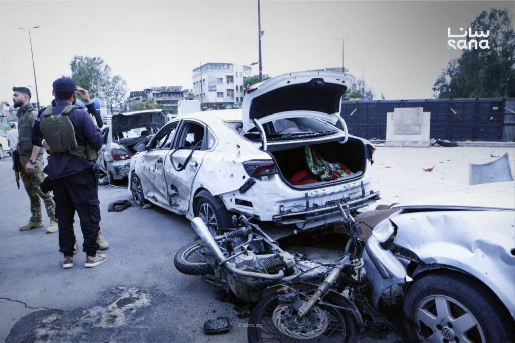 استشهاد جندي وإصابة ٱخرين بانفجار سيارة مفخخة في دمشق