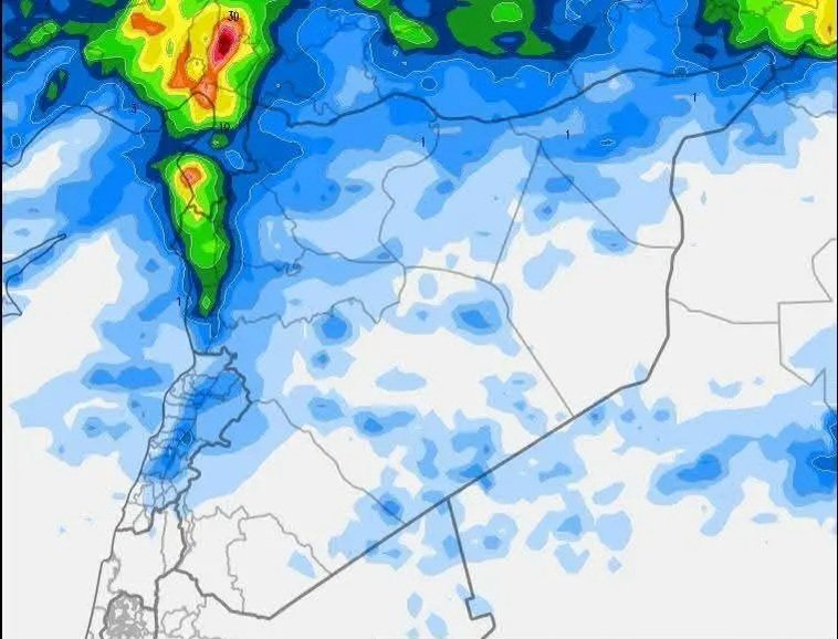 انخفاض حراري وفرص أمطار محلية خلال 48 ساعة… ضباب فجراً ورياح نشطة على فترات