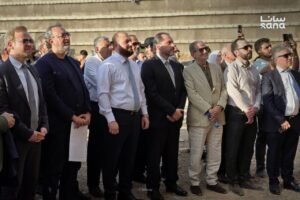 محافظ دمشق يضع حجر الأساس لمشروع مركز دمشق المالي