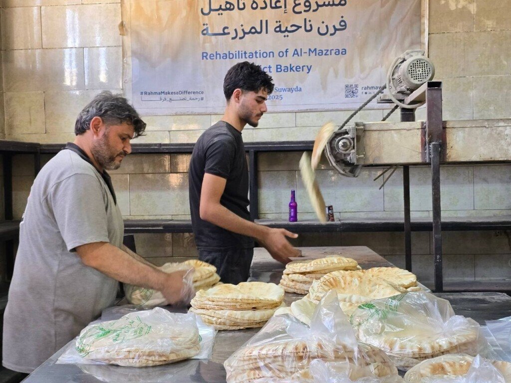 دعم قطري لفرن المزرعة في السويداء لتعزيز الأمن الغذائي