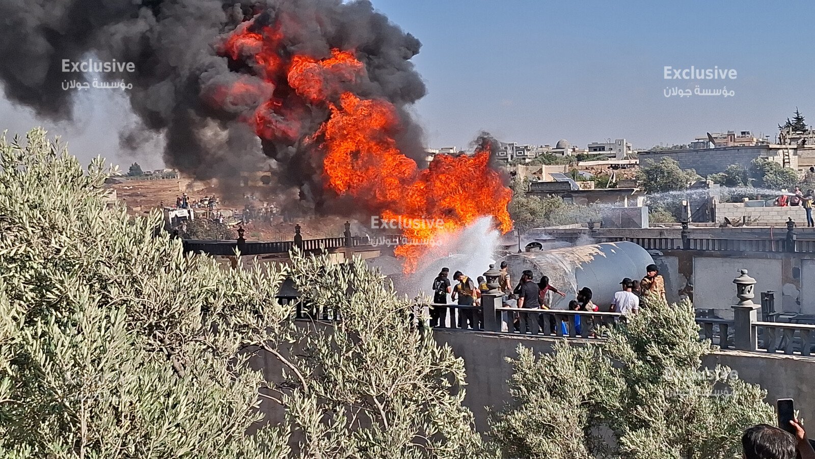 شهادات الأهالي في مدينة طفس حول حريق خلّف ضحايا ومصابين