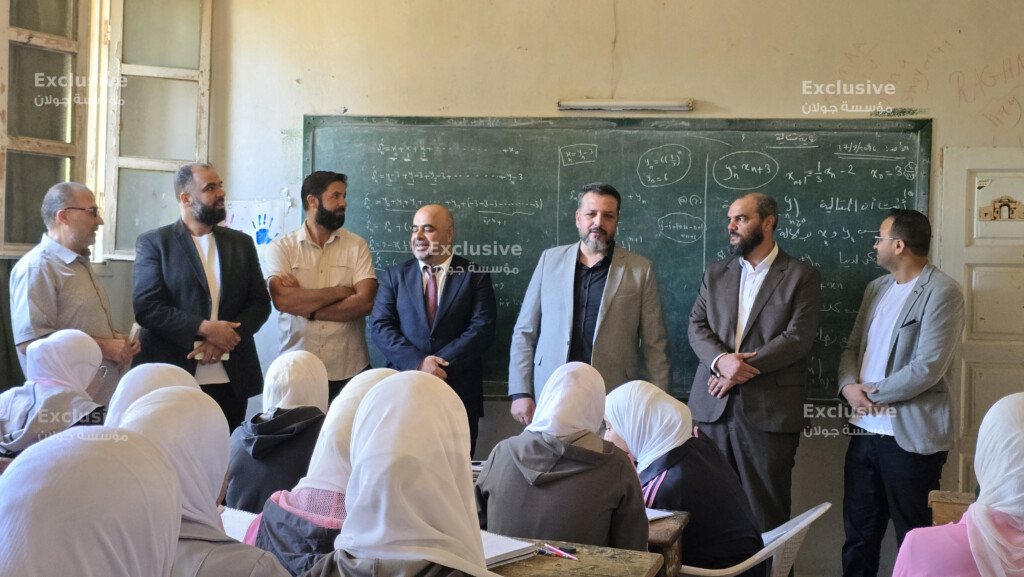 مدير تربية درعا يتفقد مدارس بصرى الشام ويبحث احتياجات العملية التعليمية