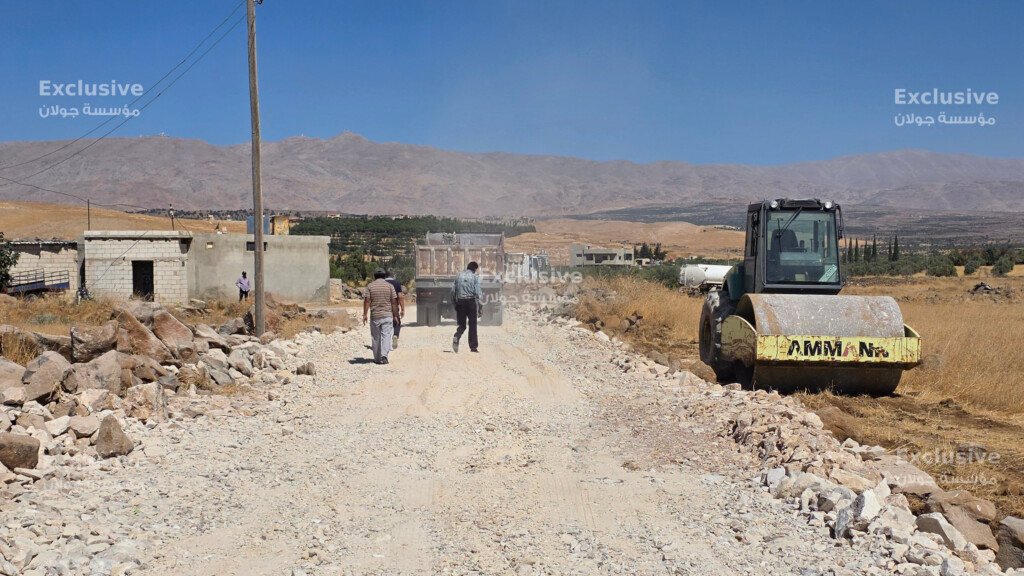 بدء تنفيذ أول الطرق الزراعية في القنيطرة بأوفانيا.. 300 متر أولى موازنة العام