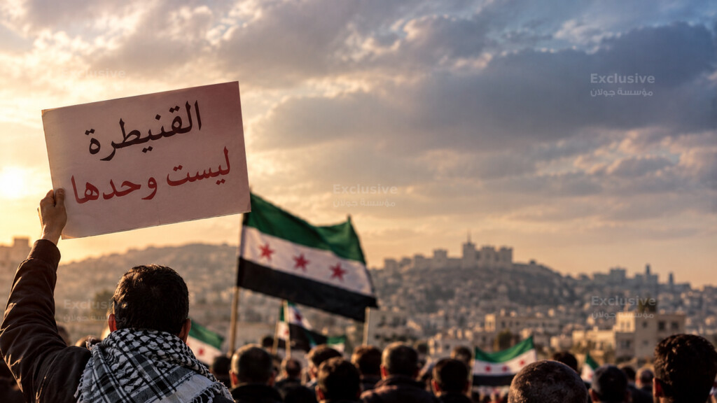 “القنيطرة ليست وحدها”.. دعوات لوقفات احتجاجية رفضاً للاعتداءات الإسرائيلية